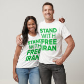 専制政治のTシャツに対する自由なイランさえずりを用いる立場 Tシャツ (ユニセックス)