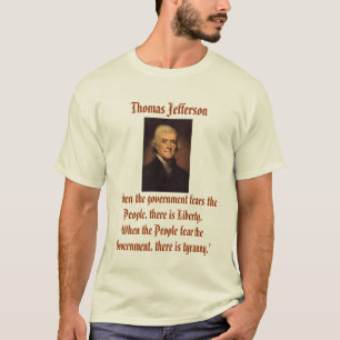 専制政治のTシャツのジェファーソン Tシャツ