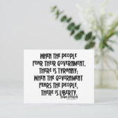 専制政治は何…ですか。 ポストカード (スタンド正面)