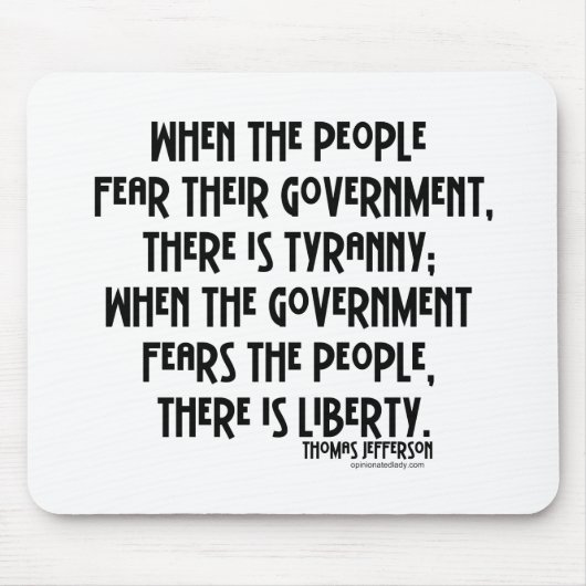 専制政治は何…ですか。 マウスパッド (正面)