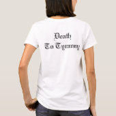専制政治への死 Tシャツ (裏面)