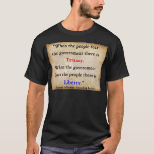 専制政治上の自由 Tシャツ