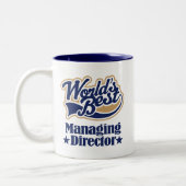 専務理事ギフトのための(世界のベスト) ツートーンマグカップ (左)