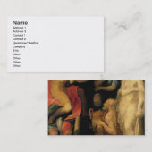 専攻のなScipio (237-183紀元前に)の自制(油o 名刺 (正面/裏面)