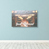 専用の家族の写真、新しい結婚した キャンバスプリント (インサイチュ (ウッドフロア))