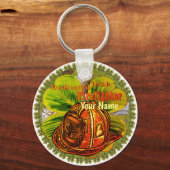 専用アイルランド消防士キーチェーン キーホルダー (正面)