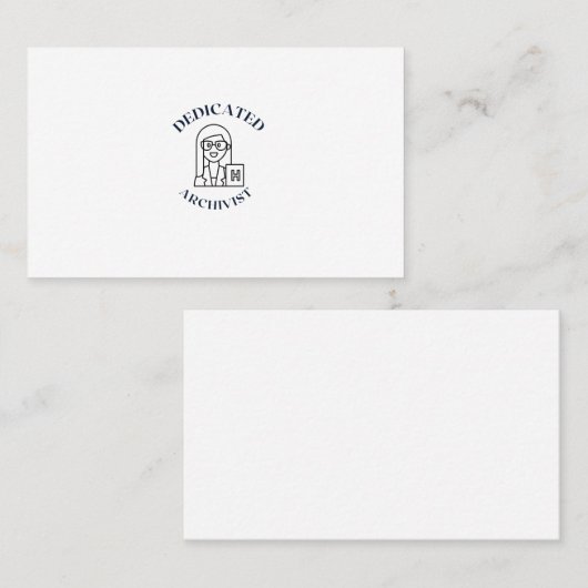 専用アーキビスト 名刺 (正面/裏面)