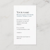 専用ジェットスキージースキューバダイビング名刺 名刺 (裏面)