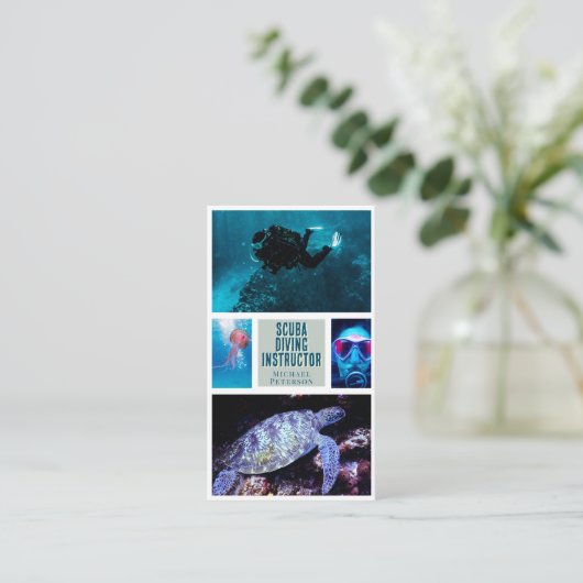 専用スキューバダイビング名刺 名刺 (スタンド正面)