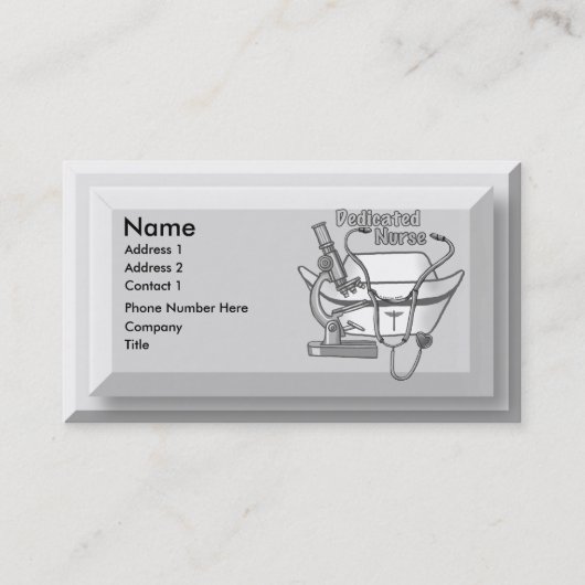 専用ナースコラージュ名前をカスタムする名刺 名刺 (正面)