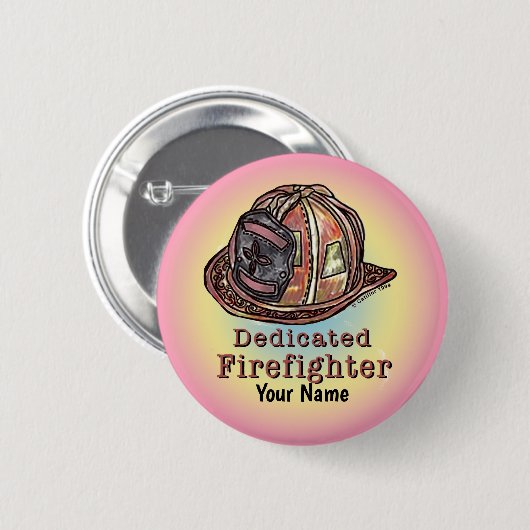 専用ファイアファイターピン 缶バッジ (正面&裏面)