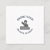 専用ブロックメーソン スクエア名刺 (正面)