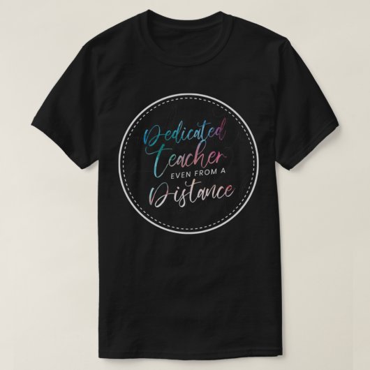 専用先生距離差水色R Tシャツ (デザイン正面)