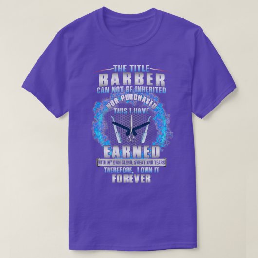 専用素晴らし理容師 Tシャツ (デザイン正面)