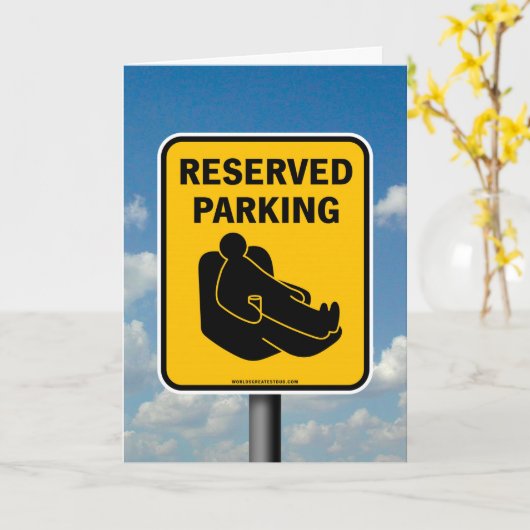 専用駐車場 カード (黄色い花)