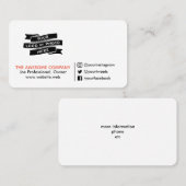 専門あなたのロゴまたは写真社会的な媒体アイコン 名刺 (正面/裏面)