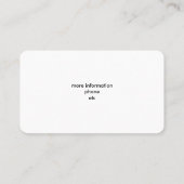 専門あなたのロゴまたは写真社会的な媒体アイコン 名刺 (裏面)