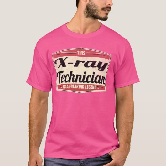 専門おもしろい引用文ヴィンテージX線技術者 Tシャツ (正面)