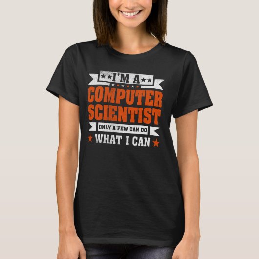 専門おもしろい引用文私はコンピューター科学者 Tシャツ (正面)