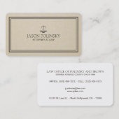 専門およびモダンな弁護士 名刺 (正面/裏面)