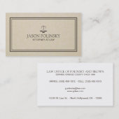 専門およびモダンな弁護士 名刺 (正面/裏面)