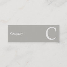 専門のきれいなタイプエラーの灰色の小型名刺
