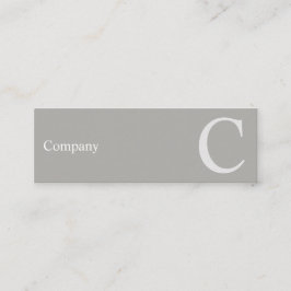 専門のきれいなタイプエラーの灰色の小型名刺 スキニー名刺