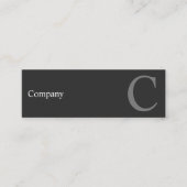 専門のきれいなタイプエラーB&Wの小型名刺 スキニー名刺 (正面)