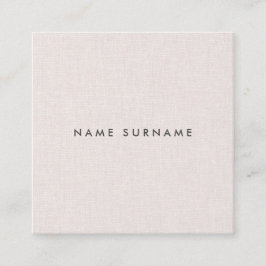 専門のきれいなリネン正方形の名刺 スクエア名刺