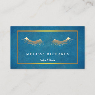 専門のまつげのメーキャップアーティスト 名刺