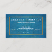 専門のまつげのメーキャップアーティスト 名刺 (裏面)