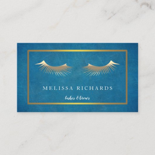専門のまつげのメーキャップアーティスト 名刺 (正面)