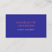 専門のイベントプランナーのモダン 名刺 (正面)