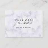 専門のイベントプランナーの大理石パターン 名刺 (正面)
