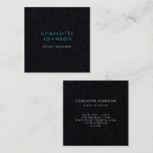 専門のイベントプランナーの最小主義のスカイブルー スクエア名刺 (正面/裏面)