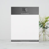 専門のエレガントでモダンでシンプルなレターヘッド レターヘッド (スタンド正面)