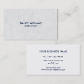 専門のエレガントでモダンでミニマルな羊皮紙 名刺 (正面/裏面)