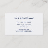 専門のエレガントでモダンでミニマルな羊皮紙 名刺 (裏面)