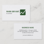 専門のエレガントでモダンで白いシンプル 名刺 (正面/裏面)