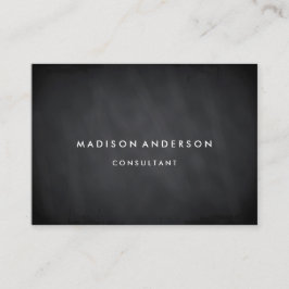専門のエレガントでモダンで黒い黒板 名刺