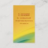 専門のエレガントでモダンなビジネス 名刺 (裏面)