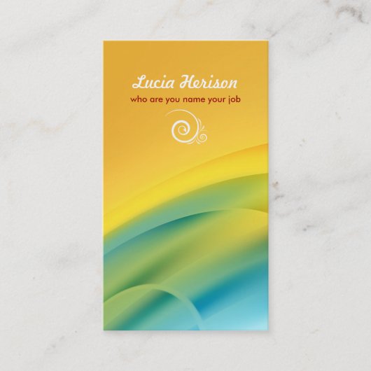 専門のエレガントでモダンなビジネス 名刺 (正面)