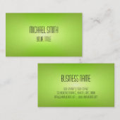 専門のエレガントでモダンなライムグリーンの汚点 名刺 (正面/裏面)