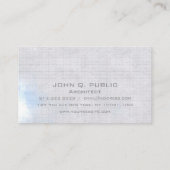 専門のエレガントでモダンな建築家 名刺 (裏面)