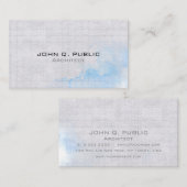 専門のエレガントでモダンな建築家 名刺 (正面/裏面)