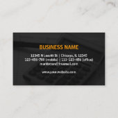 専門のエレガントでモダンな灰色の会計士 名刺 (裏面)