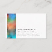 専門のエレガントで創造的な抽象美術の平野 名刺 (正面)