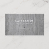 専門のエレガントで微妙で黒い木製のモダン 名刺 (裏面)