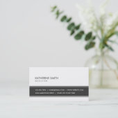 専門のエレガントで明白でシンプルなメーキャップアーティスト 名刺 (スタンド正面)