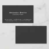 専門のエレガントで明白で黒いメーキャップアーティスト 名刺 (正面/裏面)